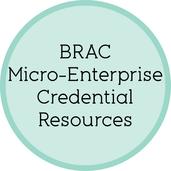 BRAC Micro-Enterprise Credential Resources
